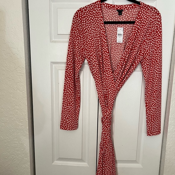 ANN TAYLOR Wrap Loft dress, sz 10 - Picture 2 of 2